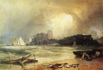 Turner Art - Pembroke Caselt South Wales Tempête de Thunder Approaching paysage Turner